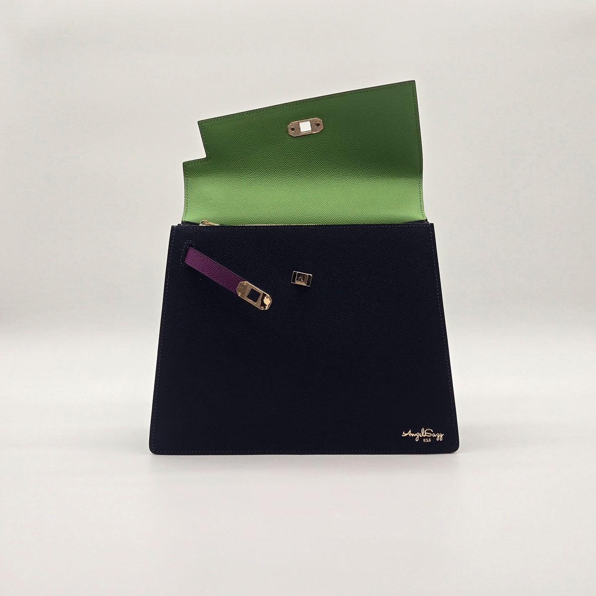 Aria Black & Lime Green Bag